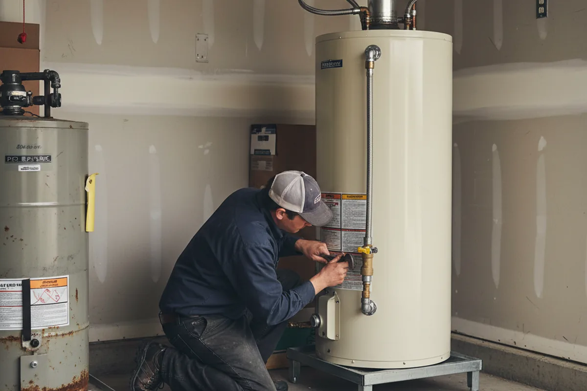 Water heater and shutoff valve replacement in Dulac
